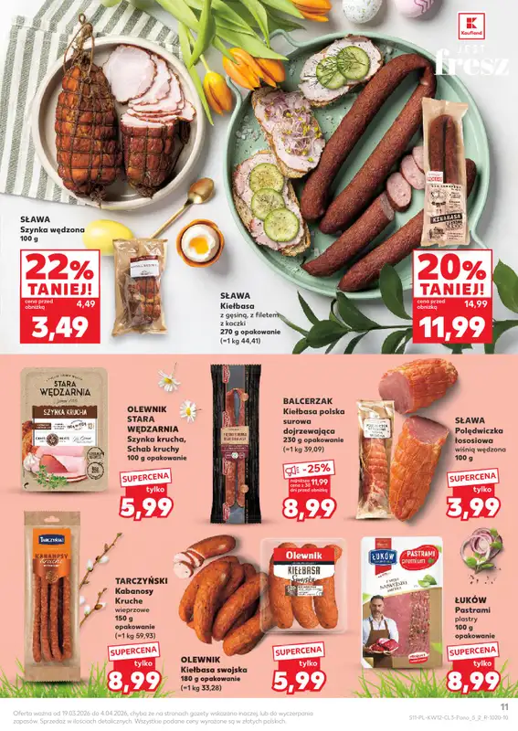 Kaufland - gazetka promocyjna Oferta Kaufland - Wielkanocne smaki od czwartku 19.03 do soboty 04.04 - strona 11