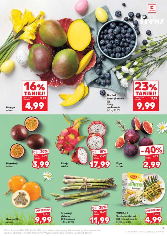 Kaufland - gazetka promocyjna Oferta Kaufland - Wielkanocne smaki od czwartku 19.03 do soboty 04.04 - strona 3