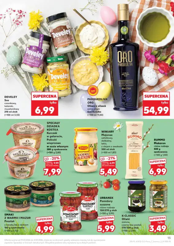 Kaufland - gazetka promocyjna Oferta Kaufland - Wielkanocne smaki od czwartku 19.03 do soboty 04.04 - strona 15