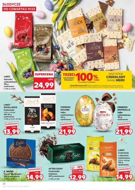 Kaufland - gazetka promocyjna Oferta Kaufland - Wielkanocne smaki od czwartku 19.03 do soboty 04.04 - strona 22