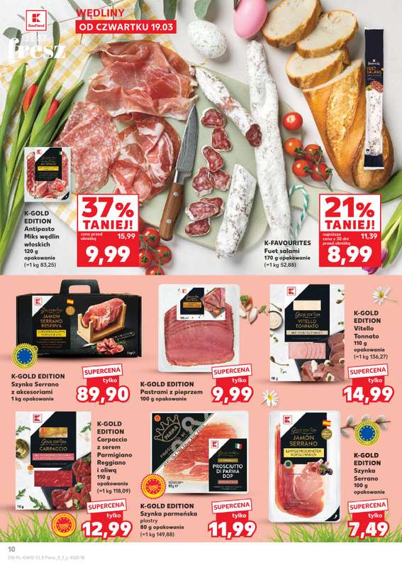 Kaufland - gazetka promocyjna Oferta Kaufland - Wielkanocne smaki od czwartku 19.03 do soboty 04.04 - strona 10