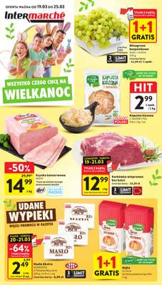 Intermarche - gazetka promocyjna Gazetka od czwartku 19.03 do środy 25.03