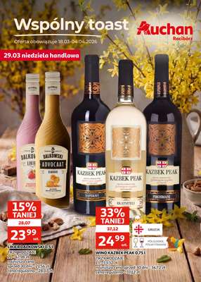 Auchan - gazetka promocyjna Gazetka Racibórz I Wspólny toast od środy 18.03 do soboty 04.04