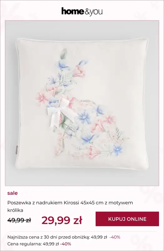 home&you - gazetka promocyjna SALE: Kolekcje wielkanocne od wtorku 17.03  - strona 4