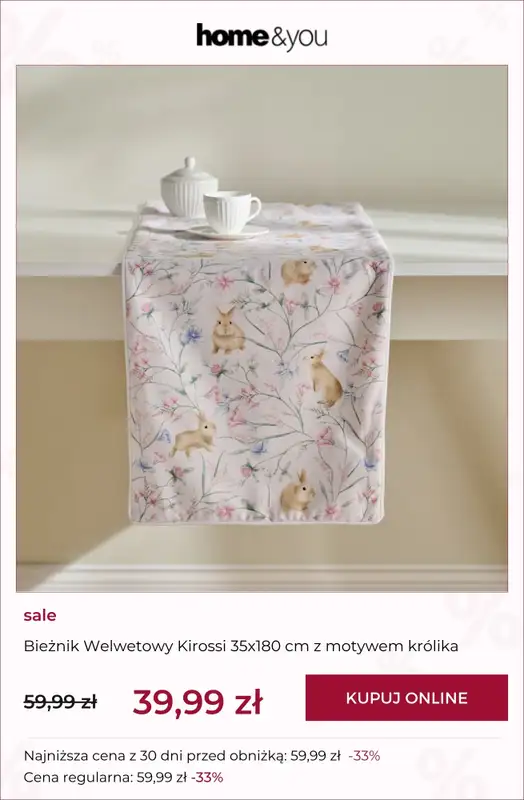home&you - gazetka promocyjna SALE: Kolekcje wielkanocne od wtorku 17.03  - strona 2