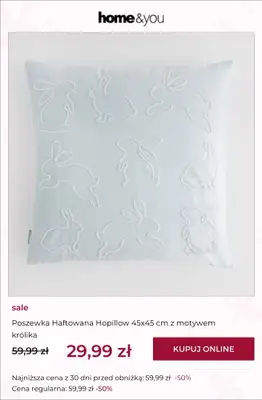 home&you - gazetka promocyjna SALE: Kolekcje wielkanocne od wtorku 17.03  - strona 9