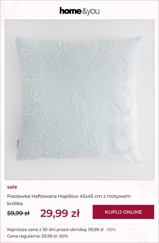 home&you - gazetka promocyjna SALE: Kolekcje wielkanocne od wtorku 17.03  - strona 9