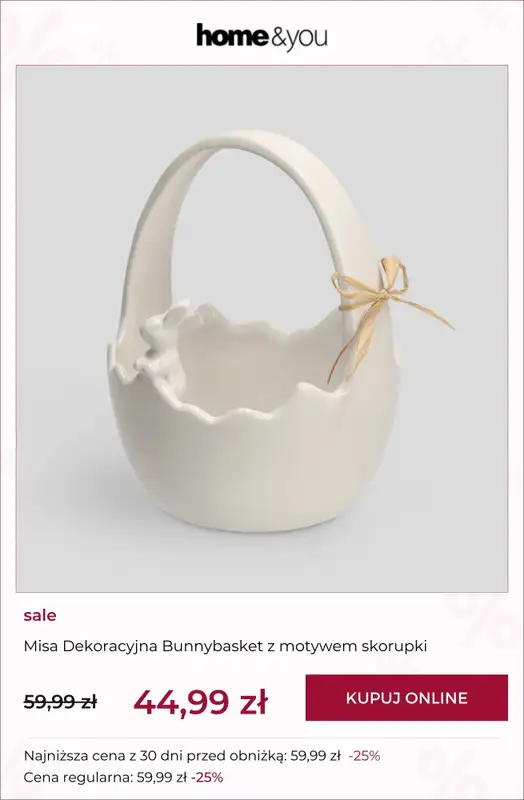 home&you - gazetka promocyjna SALE: Kolekcje wielkanocne od wtorku 17.03  - strona 6