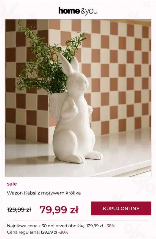 home&you - gazetka promocyjna SALE: Kolekcje wielkanocne od wtorku 17.03  - strona 11