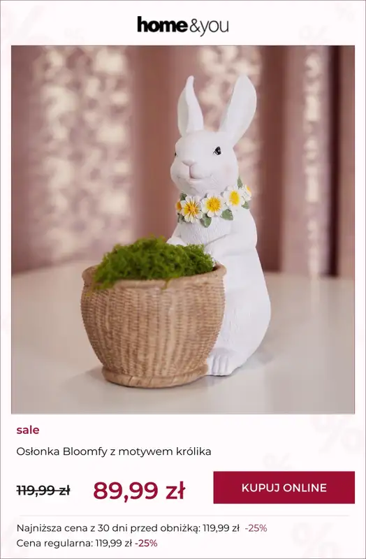 home&you - gazetka promocyjna SALE: Kolekcje wielkanocne od wtorku 17.03  - strona 3