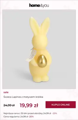 home&you - gazetka promocyjna SALE: Kolekcje wielkanocne od wtorku 17.03  - strona 7