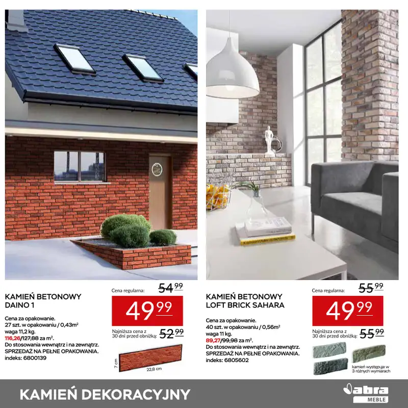 Abra Meble - gazetka promocyjna Panele, lamele, kamienie dekoracyjne od wtorku 17.03 do czwartku 26.03 - strona 19