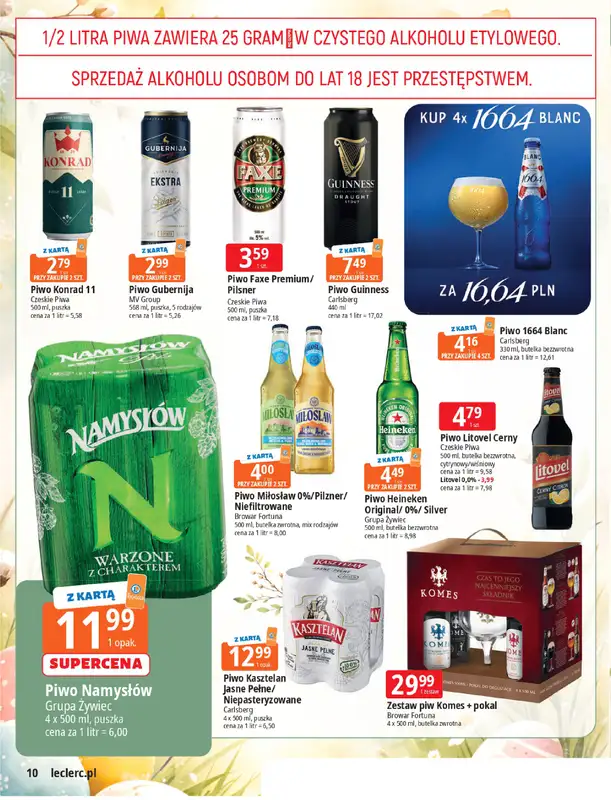 Leclerc - gazetka promocyjna Święta wielkanocne od wtorku 17.03 do niedzieli 29.03 - strona 10