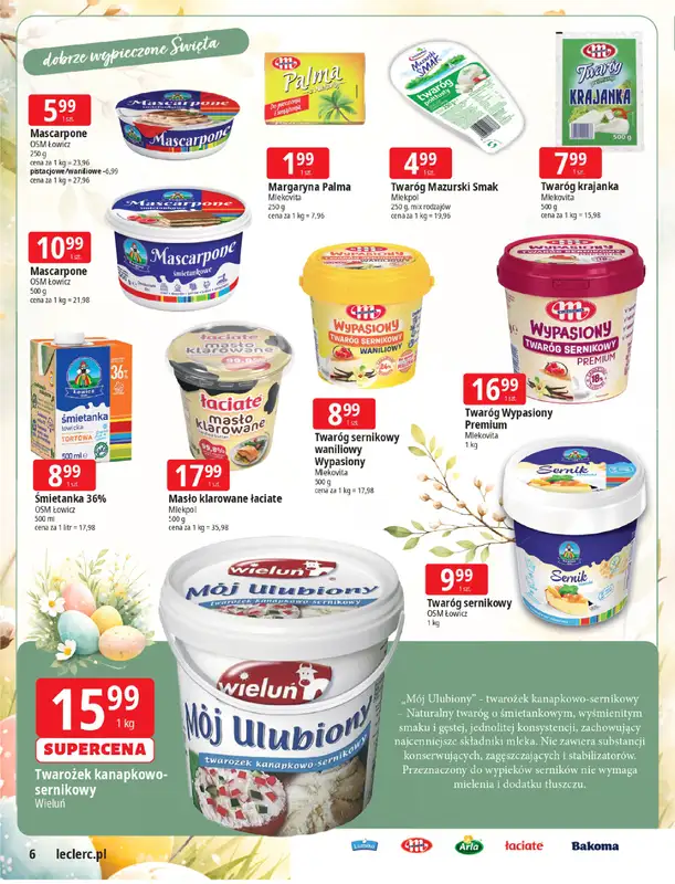 Leclerc - gazetka promocyjna Święta wielkanocne od wtorku 17.03 do niedzieli 29.03 - strona 6