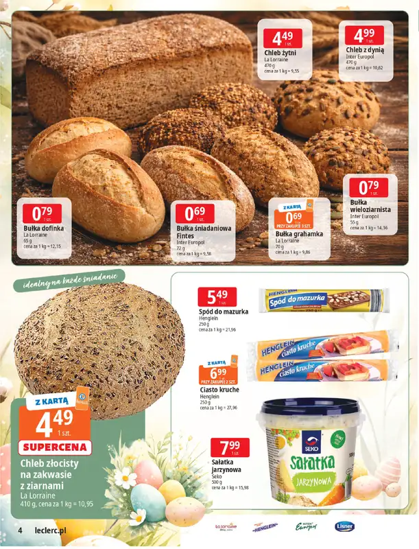 Leclerc - gazetka promocyjna Święta wielkanocne od wtorku 17.03 do niedzieli 29.03 - strona 4