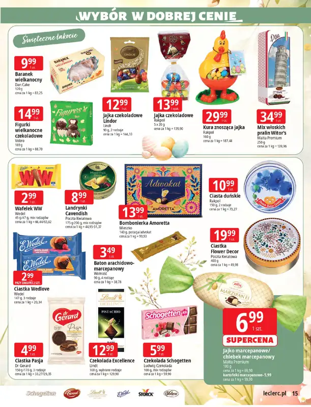 Leclerc - gazetka promocyjna Święta wielkanocne od wtorku 17.03 do niedzieli 29.03 - strona 15