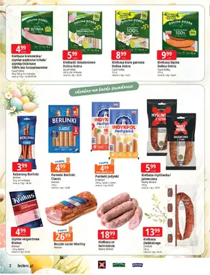 Leclerc - gazetka promocyjna Święta wielkanocne od wtorku 17.03 do niedzieli 29.03 - strona 2