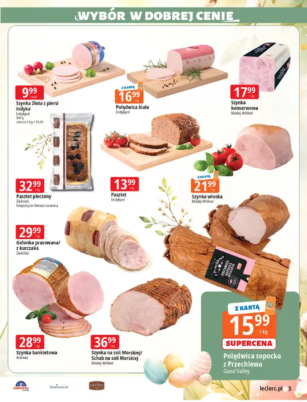 Leclerc - gazetka promocyjna Święta wielkanocne od wtorku 17.03 do niedzieli 29.03 - strona 3
