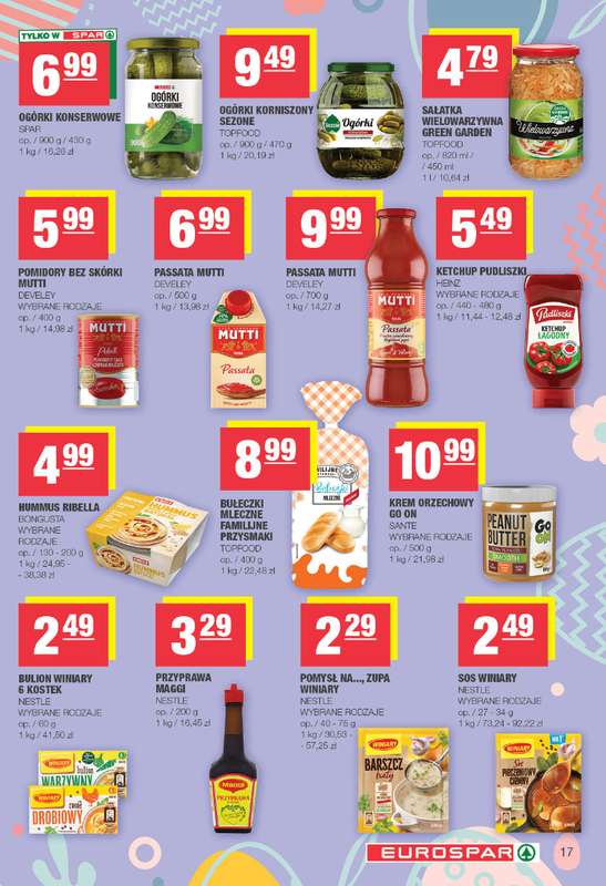 SPAR - gazetka promocyjna Gazetka Eurospar od poniedziałku 23.03 do soboty 04.04 - strona 17