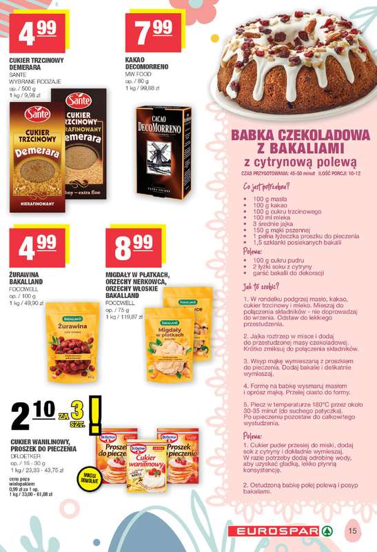 SPAR - gazetka promocyjna Gazetka Eurospar od poniedziałku 23.03 do soboty 04.04 - strona 15