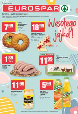 SPAR - gazetka promocyjna Gazetka Eurospar od poniedziałku 23.03 do soboty 04.04