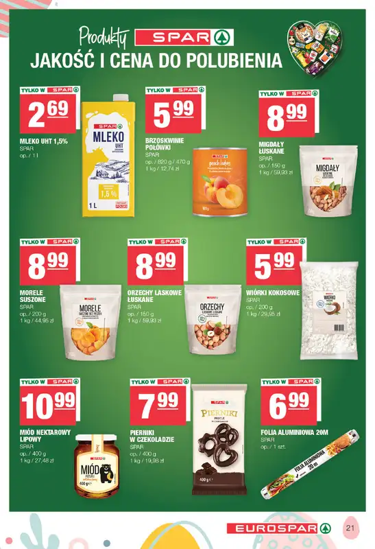 SPAR - gazetka promocyjna Gazetka Eurospar od poniedziałku 23.03 do soboty 04.04 - strona 21