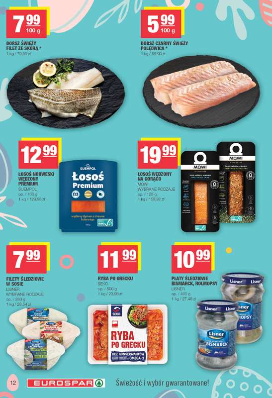 SPAR - gazetka promocyjna Gazetka Eurospar od poniedziałku 23.03 do soboty 04.04 - strona 12