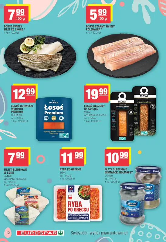 SPAR - gazetka promocyjna Gazetka Eurospar od poniedziałku 23.03 do soboty 04.04 - strona 12