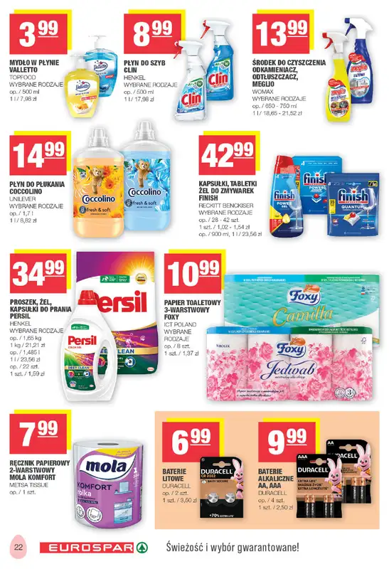 SPAR - gazetka promocyjna Gazetka Eurospar od poniedziałku 23.03 do soboty 04.04 - strona 22