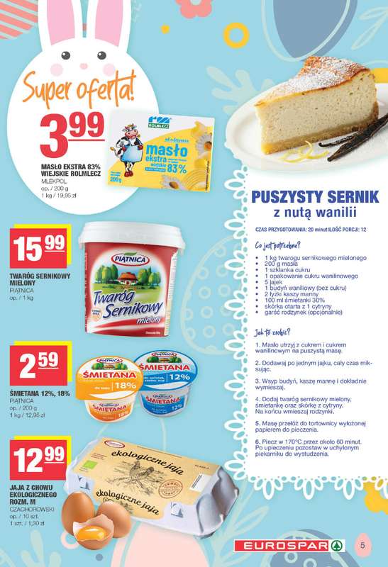 SPAR - gazetka promocyjna Gazetka Eurospar od poniedziałku 23.03 do soboty 04.04 - strona 5