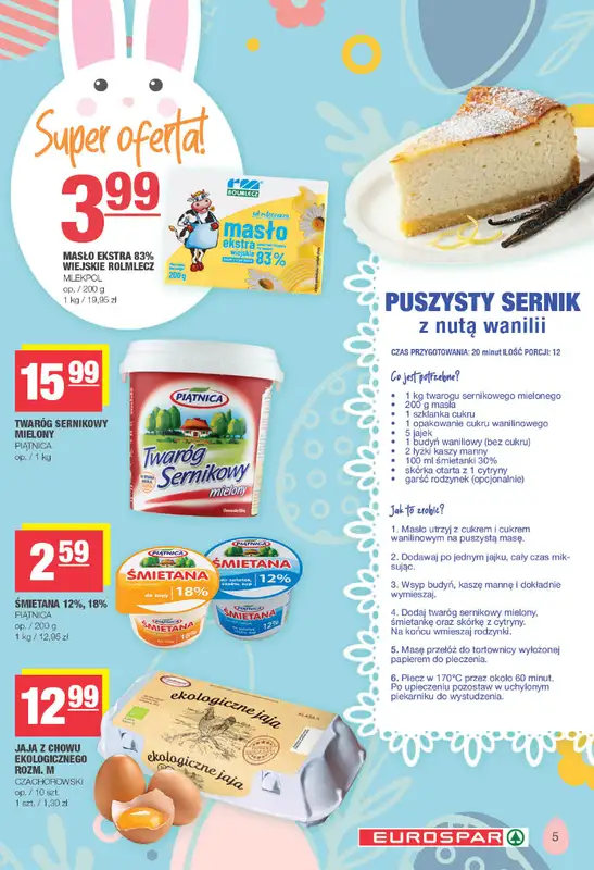 SPAR - gazetka promocyjna Gazetka Eurospar od poniedziałku 23.03 do soboty 04.04 - strona 5