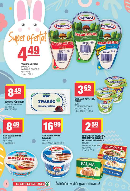 SPAR - gazetka promocyjna Gazetka Eurospar od poniedziałku 23.03 do soboty 04.04 - strona 4