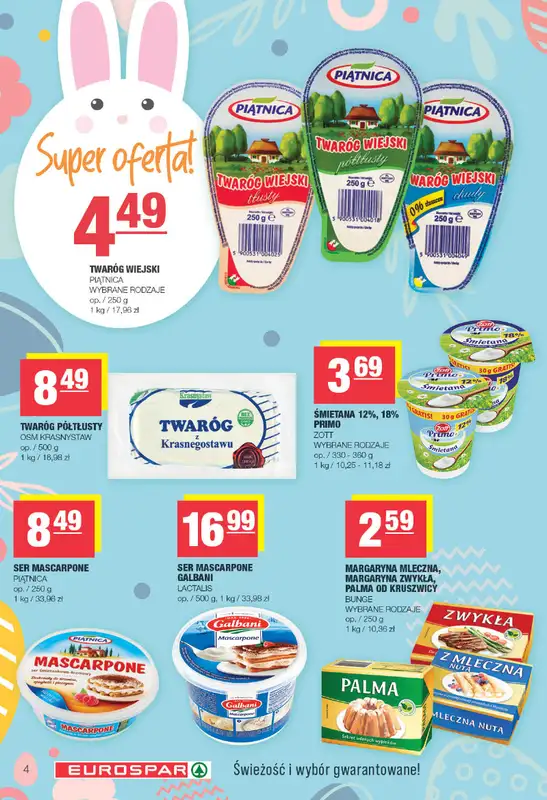SPAR - gazetka promocyjna Gazetka Eurospar od poniedziałku 23.03 do soboty 04.04 - strona 4