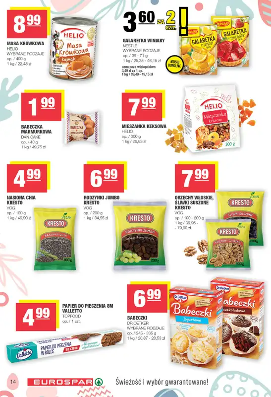 SPAR - gazetka promocyjna Gazetka Eurospar od poniedziałku 23.03 do soboty 04.04 - strona 14