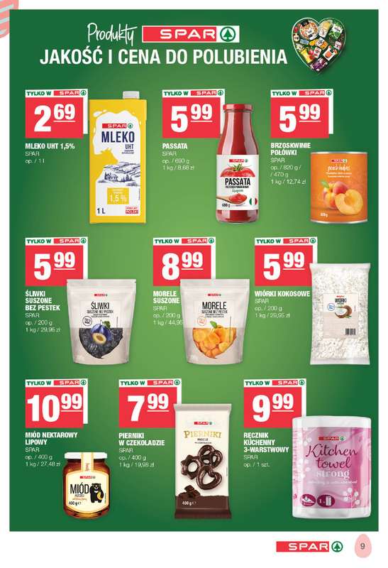 SPAR - gazetka promocyjna Gazetka Spar od poniedziałku 23.03 do soboty 04.04 - strona 9