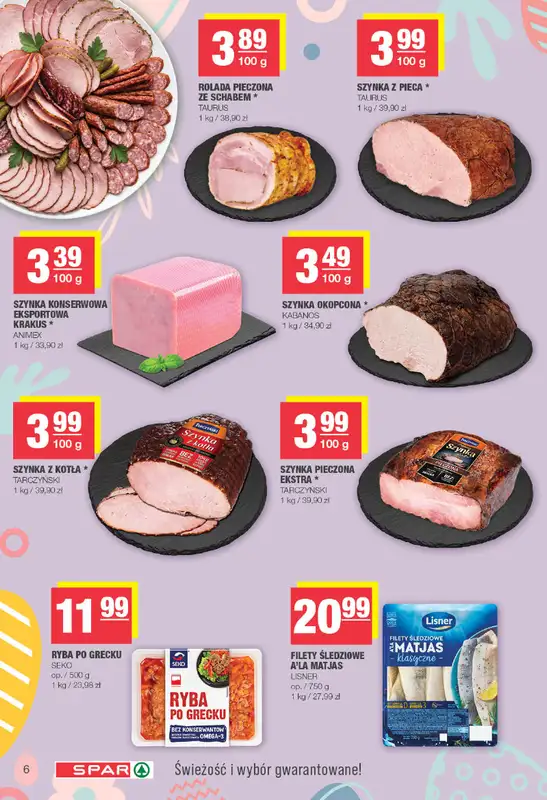 SPAR - gazetka promocyjna Gazetka Spar od poniedziałku 23.03 do soboty 04.04 - strona 6