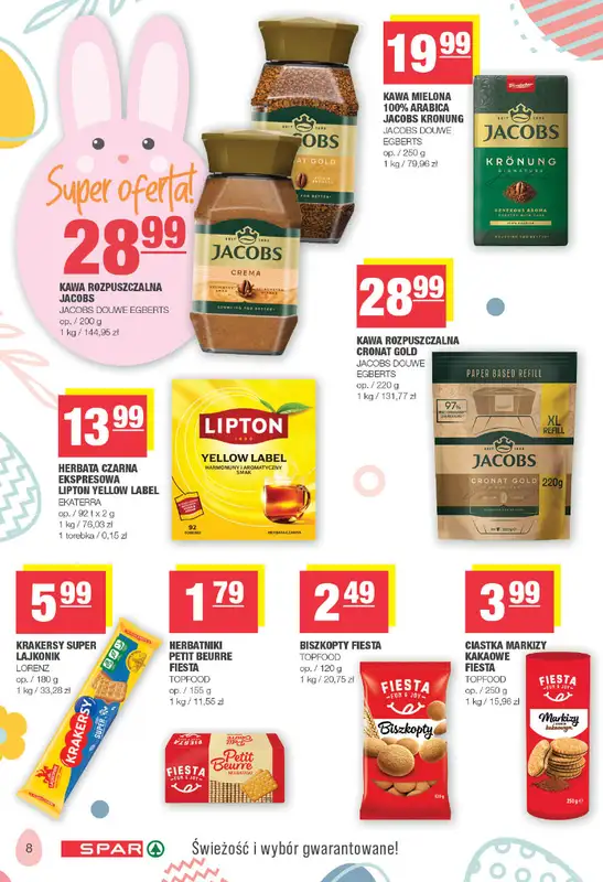 SPAR - gazetka promocyjna Gazetka Spar od poniedziałku 23.03 do soboty 04.04 - strona 8