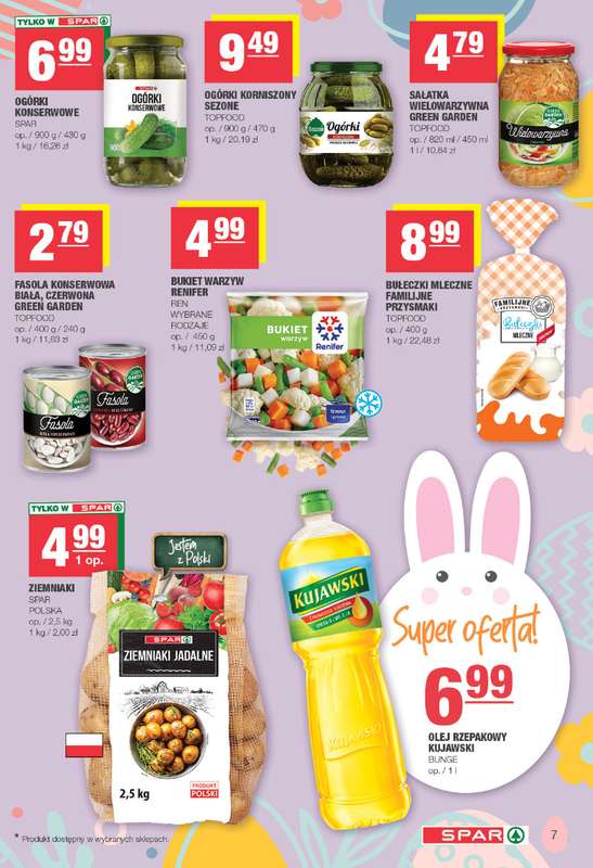 SPAR - gazetka promocyjna Gazetka Spar od poniedziałku 23.03 do soboty 04.04 - strona 7