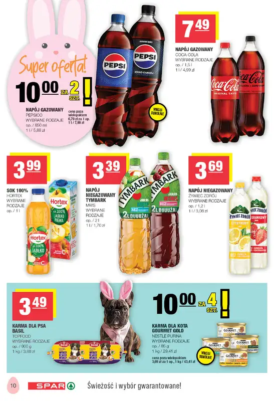 SPAR - gazetka promocyjna Gazetka Spar od poniedziałku 23.03 do soboty 04.04 - strona 10