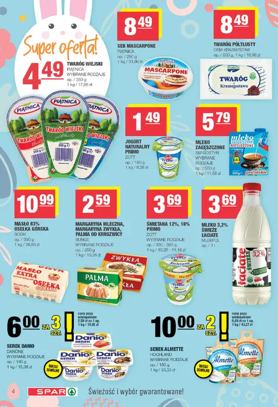 SPAR - gazetka promocyjna Gazetka Spar od poniedziałku 23.03 do soboty 04.04 - strona 4