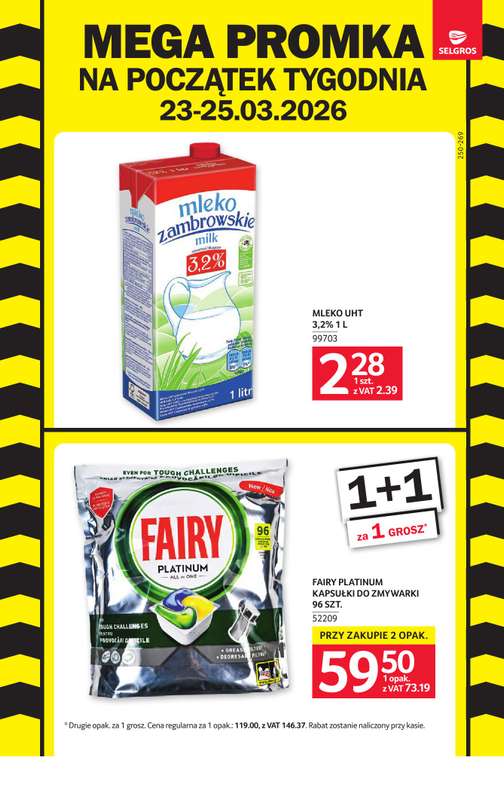 Selgros - gazetka promocyjna Mega promka! od poniedziałku 23.03 do środy 25.03