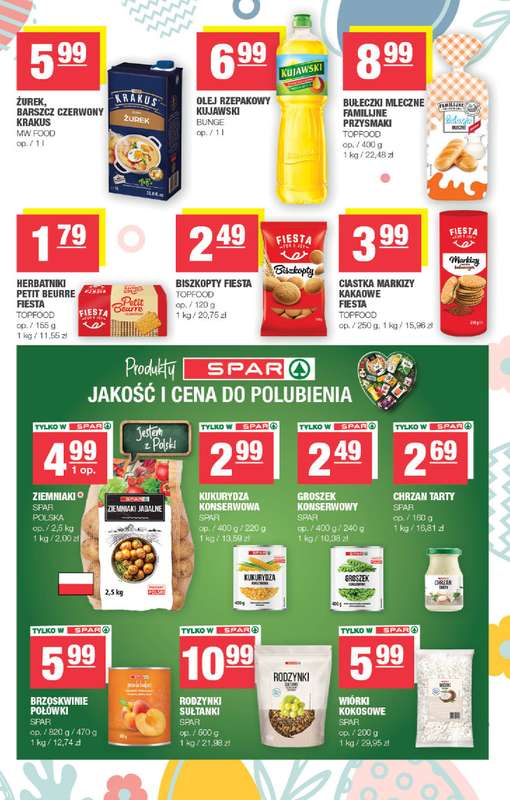 SPAR - gazetka promocyjna Gazetka Spar Mini od poniedziałku 23.03 do soboty 04.04 - strona 3