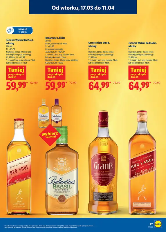 Lidl - gazetka promocyjna Katalog alkoholi mocnych i win  do soboty 11.04 - strona 27