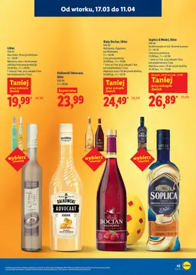 Lidl - gazetka promocyjna Katalog alkoholi mocnych i win  do soboty 11.04 - strona 45