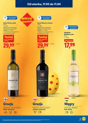 Lidl - gazetka promocyjna Katalog alkoholi mocnych i win  do soboty 11.04 - strona 15