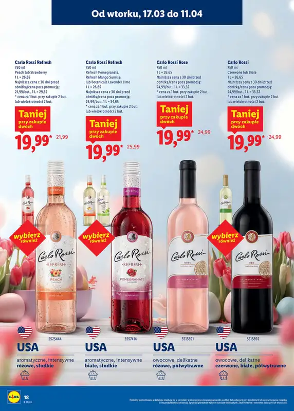 Lidl - gazetka promocyjna Katalog alkoholi mocnych i win  do soboty 11.04 - strona 18