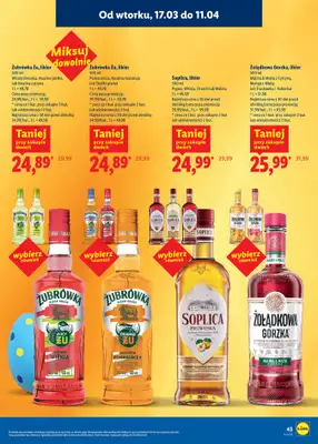 Lidl - gazetka promocyjna Katalog alkoholi mocnych i win  do soboty 11.04 - strona 43