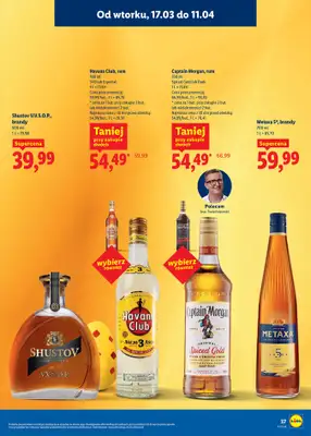 Lidl - gazetka promocyjna Katalog alkoholi mocnych i win  do soboty 11.04 - strona 37