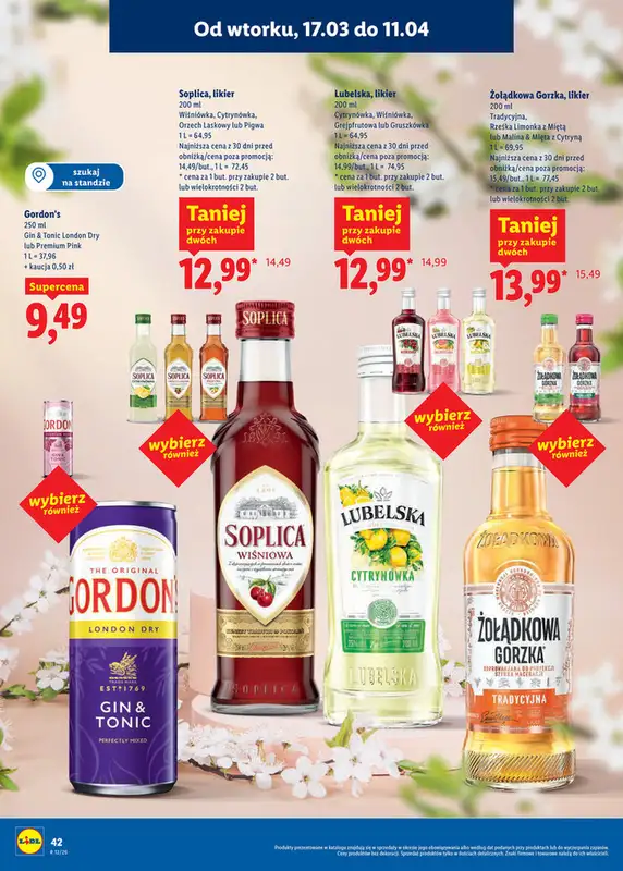 Lidl - gazetka promocyjna Katalog alkoholi mocnych i win  do soboty 11.04 - strona 42