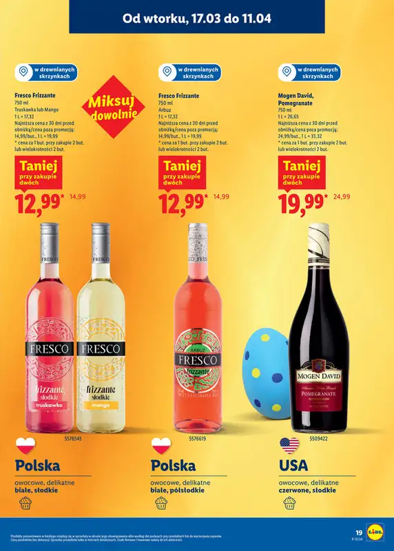 Lidl - gazetka promocyjna Katalog alkoholi mocnych i win  do soboty 11.04 - strona 19